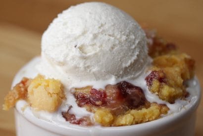 Thumbnail for A Wonderfully Easy Slow Cooker Cranberry Apple Pie Cobbler