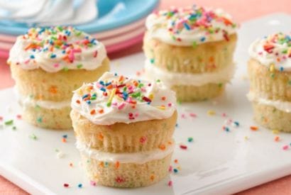 Thumbnail for Yummy Layered Sprinkle Cupcakes
