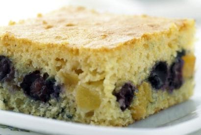 Thumbnail for Love This Skinny Blueberry-Peach Coffee Cake