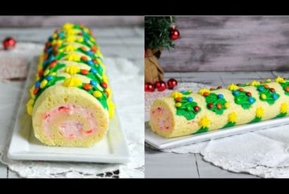 Thumbnail for A Wonderful Christmas Candy Cane Cake Roll