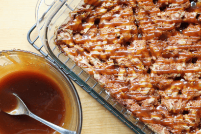 Thumbnail for How To Make These Toffee Blondies With Whiskey-Caramel Sauce