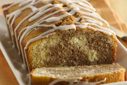 Thumbnail for Yummy Gluten-Free Cinnamon Roll Pound Cake With Vanilla Drizzle