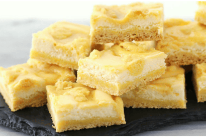 Thumbnail for Yummy Triple Lemon Cheesecake Swirl Bars