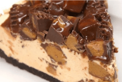 Thumbnail for Love This No-Bake Peanut Butter Cup Cheesecake