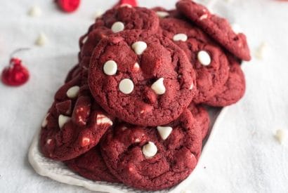 Thumbnail for Yummy Red Velvet White Chocolate Chip Cookies