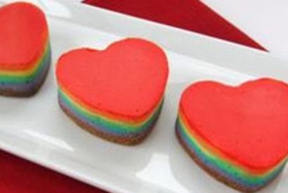 Thumbnail for Yummy Rainbow Cheesecake Hearts