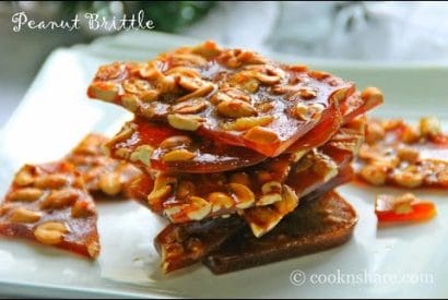Thumbnail for Peanut Brittle Made With 3 Ingredients
