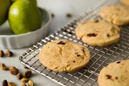 Thumbnail for Yummy Dried Cherry, Pistachio + Lime Refrigerator Cookies