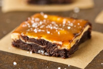 Thumbnail for Yummy Vanilla Bean Cheesecake Fudge Brownies With Salted Caramel