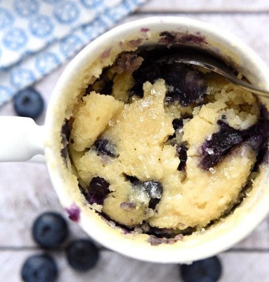 Blueberry Muffin Mug Cake