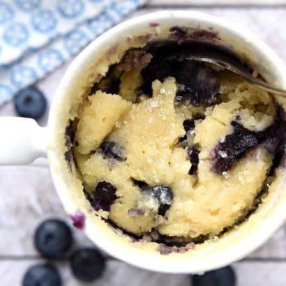 Blueberry Muffin Mug Cake