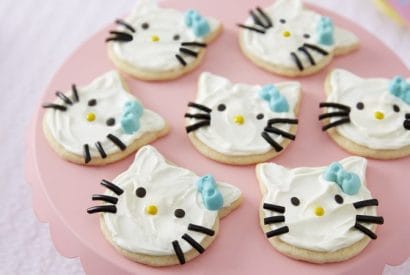 Thumbnail for Delicious Fun Looking Hello Kitty Sugar Cookies To Make