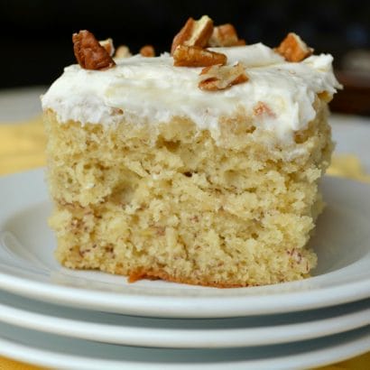 Banana Cake With Cream Cheese Frosting