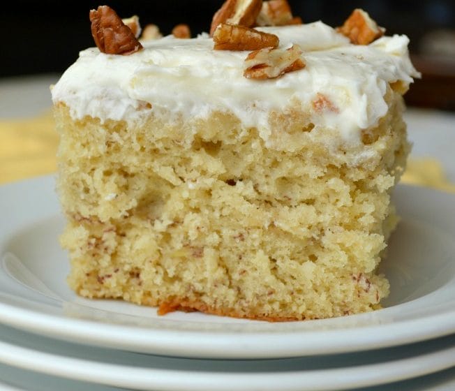Banana Cake With Cream Cheese Frosting