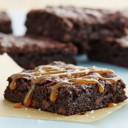 Gluten-Free Salted Caramel Brownies