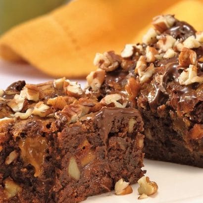 Double Chocolate-Caramel-Fudge Brownies