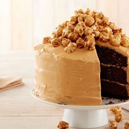 Caramel Corn Chocolate Cake
