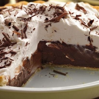 Dark Chocolate Stout Cream Pie