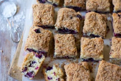 Thumbnail for Yummy Blueberry Buckle Coffee Cake