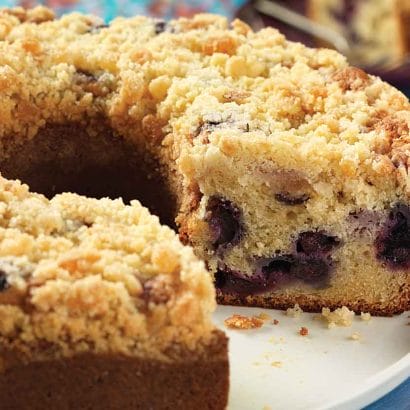 Blueberry Coffee Cake With Lemon Streusel