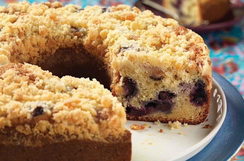Blueberry Coffee Cake With Lemon Streusel
