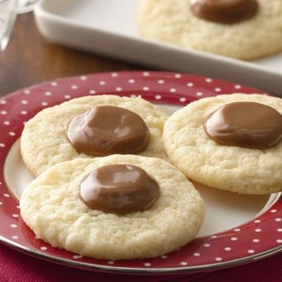 Caramel Thumbprint Sugar Cookies