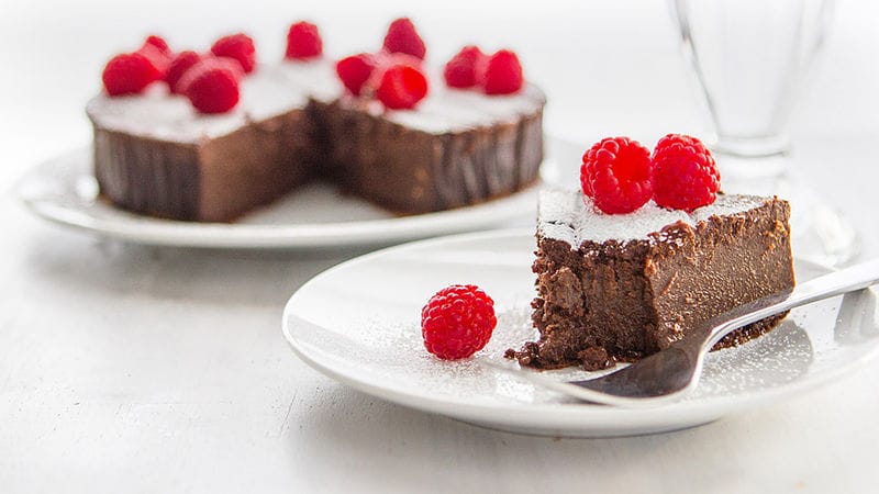 4-Ingredient Chocolate Raspberry Cake