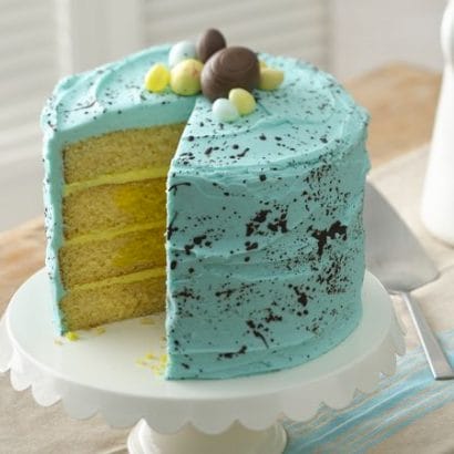 Surprise-In-The-Center Speckled Egg Cake