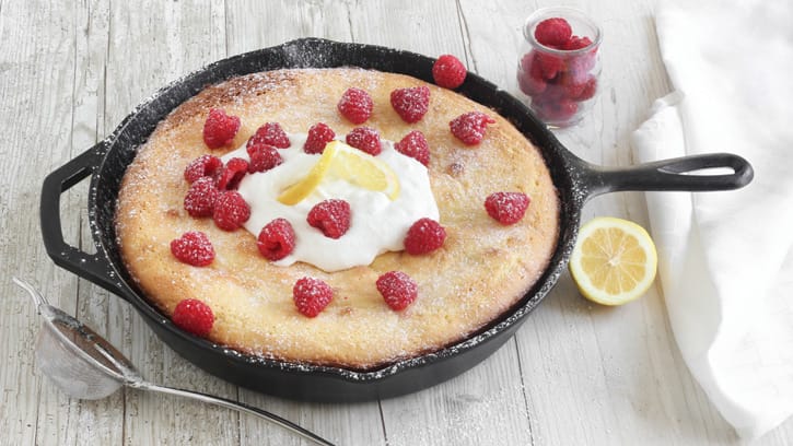 Lemon Custard Skillet Cake