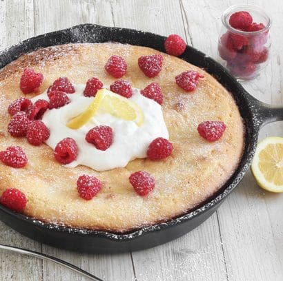 Lemon Custard Skillet Cake