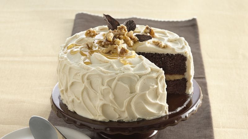 Maple-Walnut Chocolate Cake