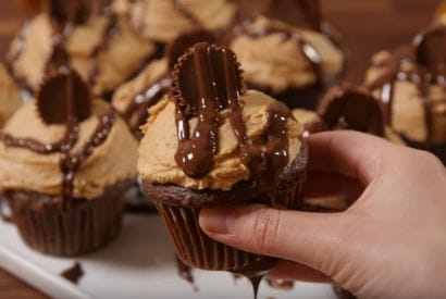 Thumbnail for Yummy Reese’s Stuffed Cupcakes