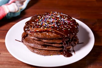 Thumbnail for Love These Brownie Batter Pancakes