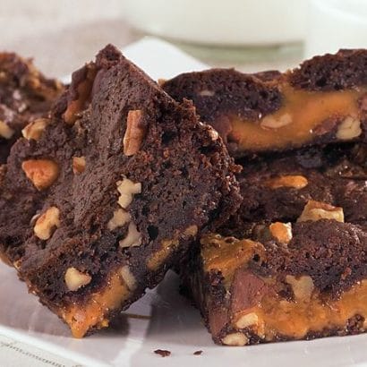 Dark Chocolate Caramel Brownies