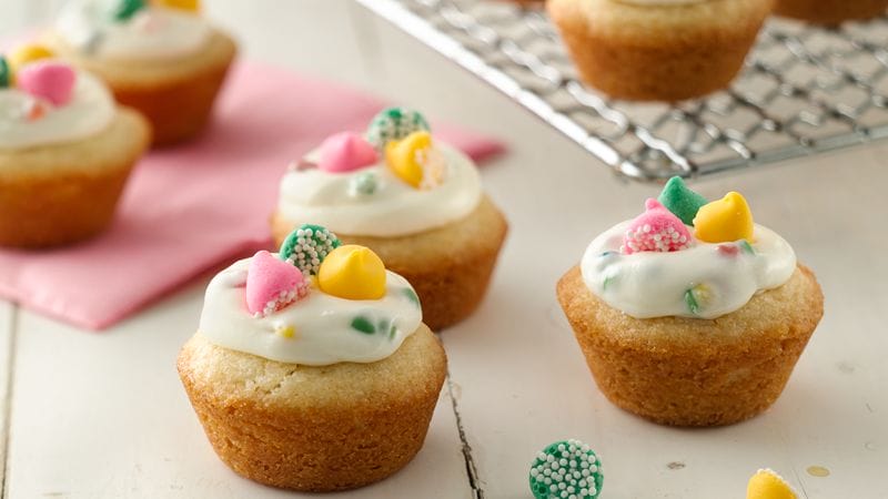Creamy Rainbow Chip Cookie Cups