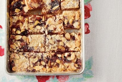 Thumbnail for Love These Peach Melba Shortbread Bars
