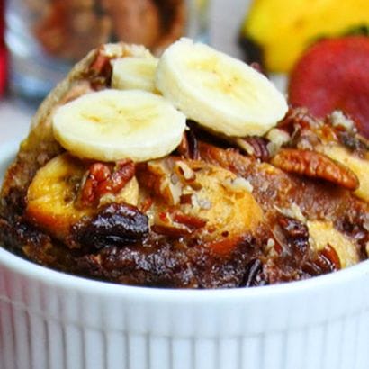 Slow Cooker Banana Pecan French Toast