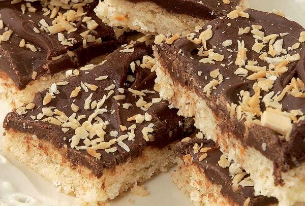 Crunchy Coconut Chocolate Bars