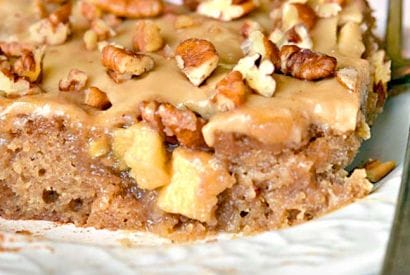 Thumbnail for Yummy Caramel Apple Sheet Cake