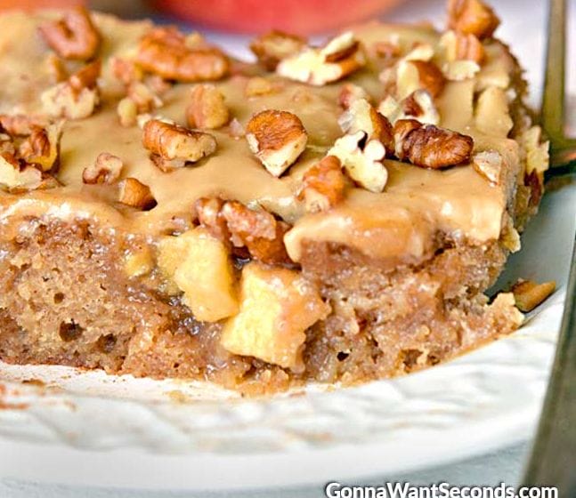Caramel Apple Sheet Cake