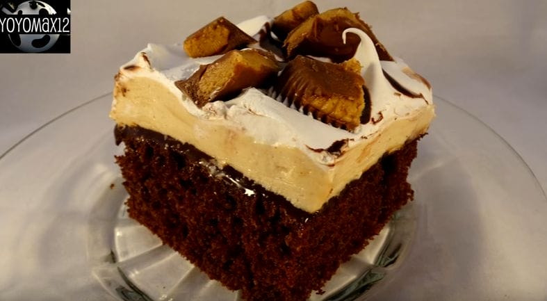 Reese's Peanut Butter Cup Poke Cake