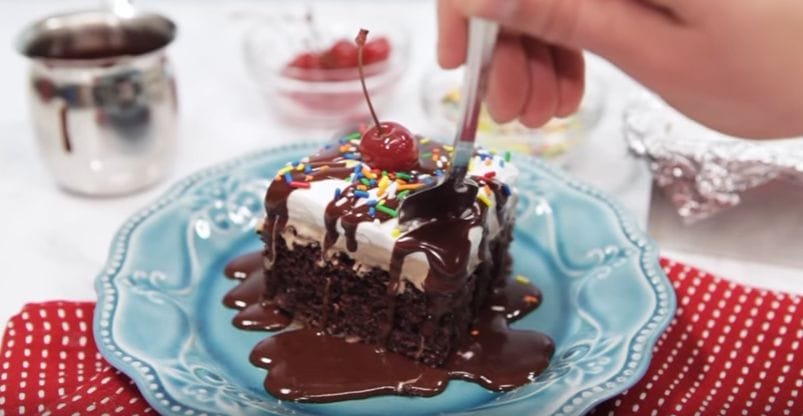 Super-Chocolate Sundae Cake Bar