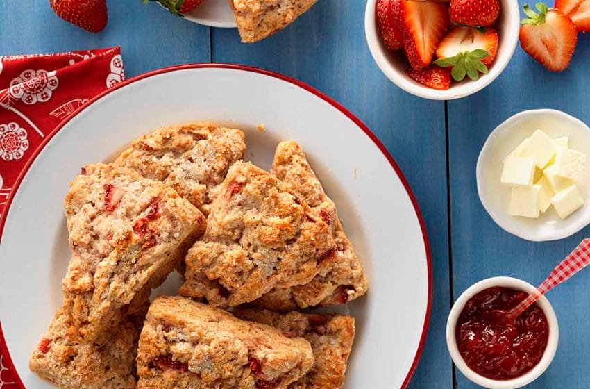 Strawberries & Cream Scones