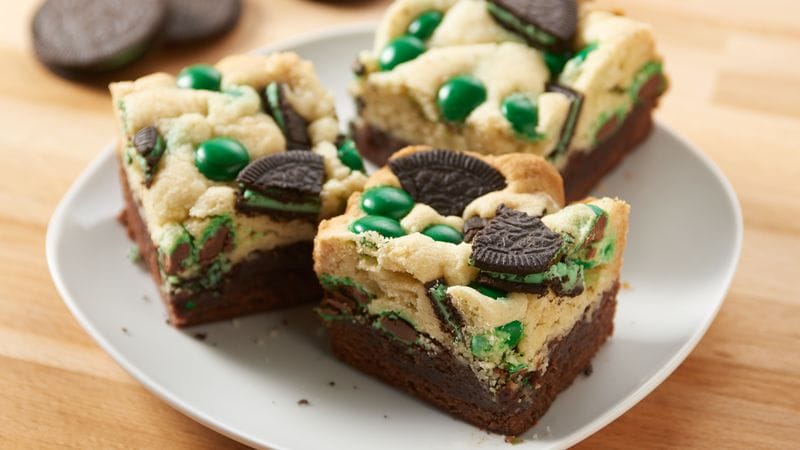 Mint Oreo M&M's Brookies