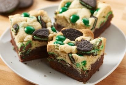 Thumbnail for Yummy Mint Oreo M&M’s Brookies