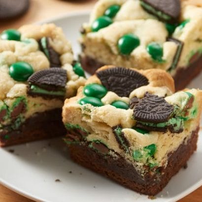 Mint Oreo M&M's Brookies