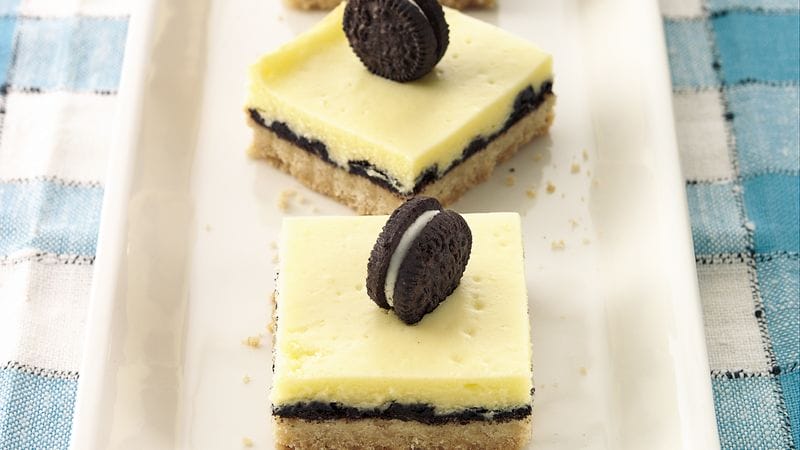 Oreo Cookie-Cheesecake Bars