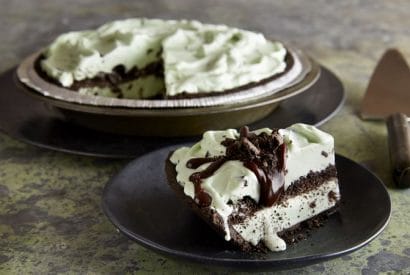 Thumbnail for Delicious Mint Chocolate Chip Ice-Cream Pie