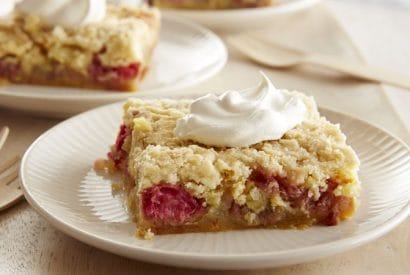 Thumbnail for How To Make This Five-Ingredient Rhubarb Squares
