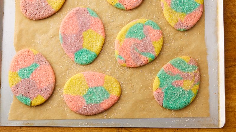 Marbled Easter Egg Sugar Cookie Cutouts